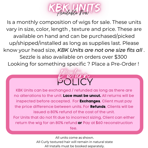 KBK Units Available Now